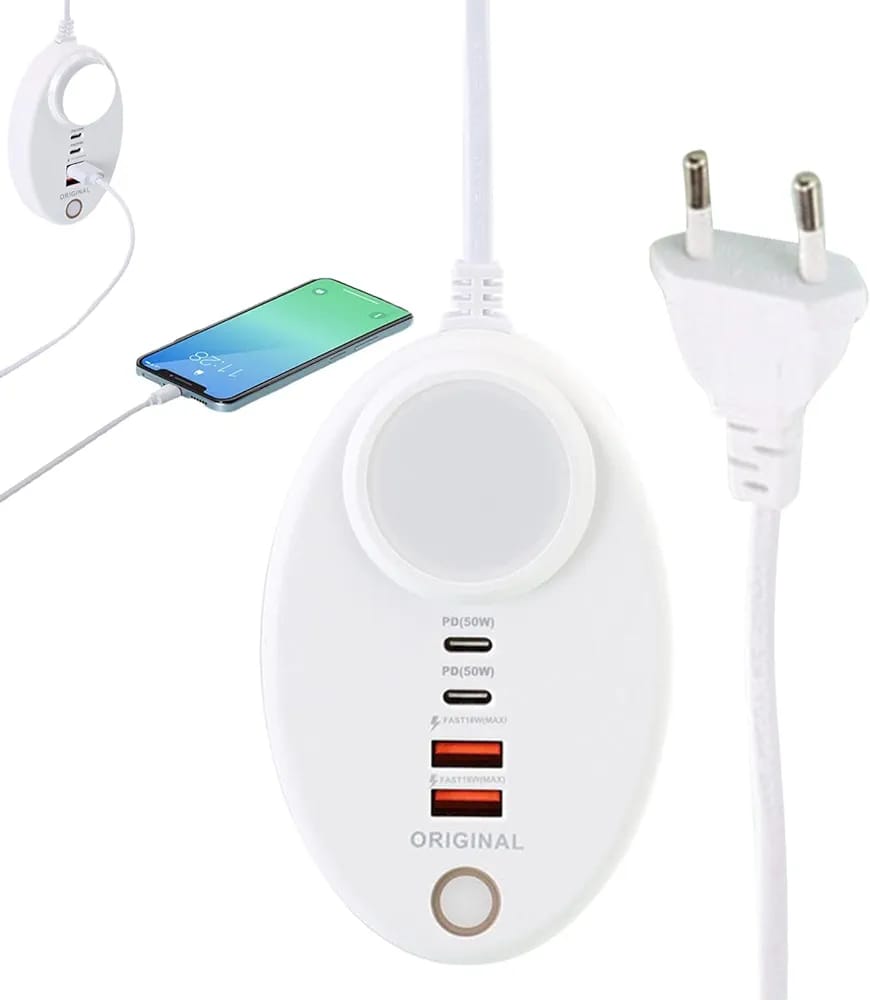 Regleta de carga con luz